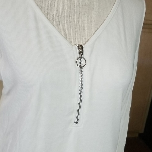 Cream Long Sleeve Dress Off White Color - Picture 4 of 6